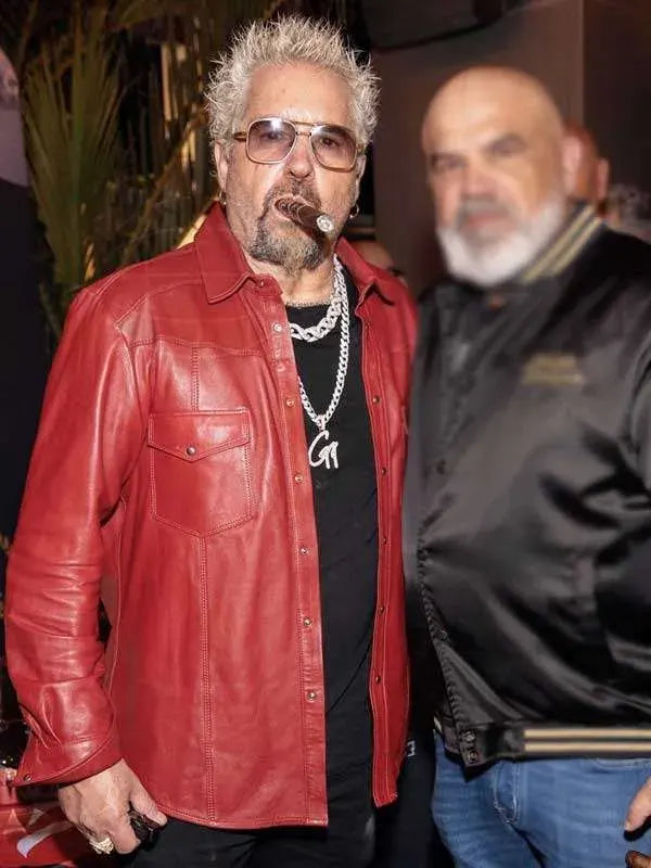 Super Bowl Guy Fieri Leather Jacket