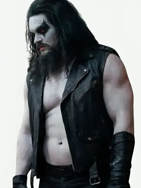 Supergirl 2026 Jason Momoa Black Leather Vest