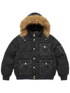 Supreme-True-Religion-Puffer-Jacket-Black