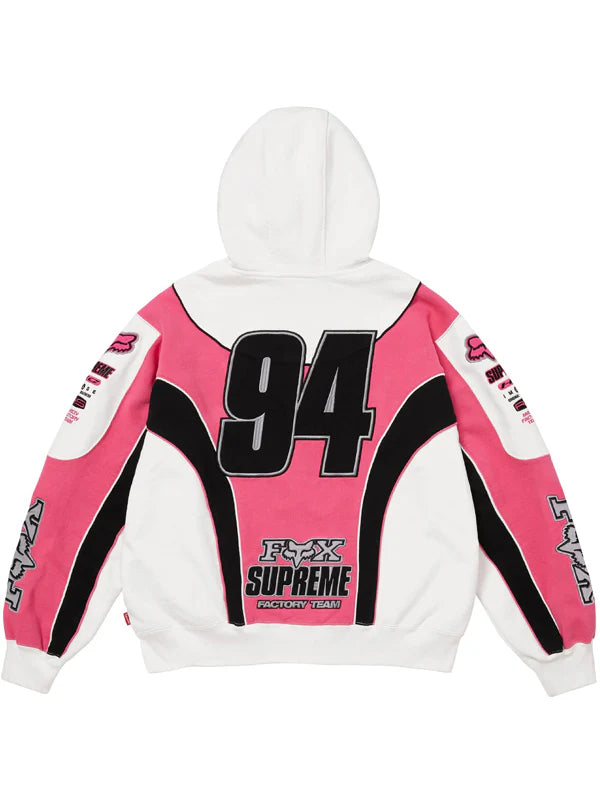 Supreme-X-Fox-Racing-Hooded-Sweatshirt-White