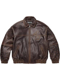 Supreme Brown Leather Jacket