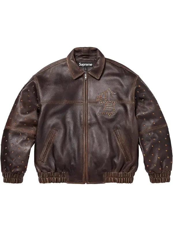 Supreme Brown Leather Jacket