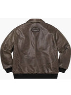 Supreme Brown Leather Jacket