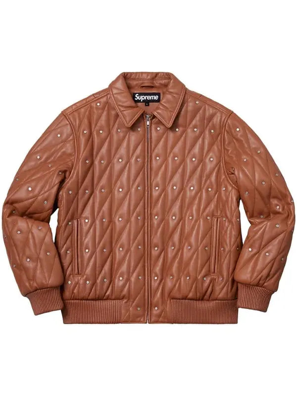 Supreme Brown Leather Jacket