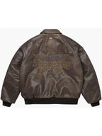 Supreme Brown Leather Jacket