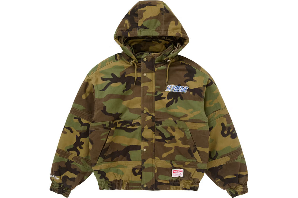 Supreme Mitchell And Ness Jacket Camo