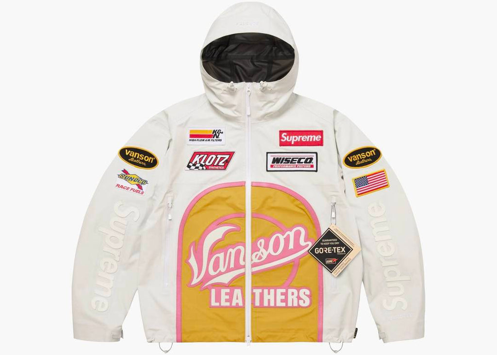 Supreme Vanson Leather Jacket White