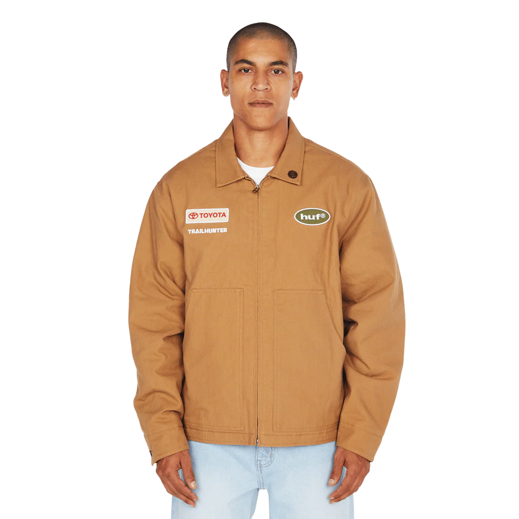 Huf X Toyota Trd Global Racing Jacket Brown - Embroidery