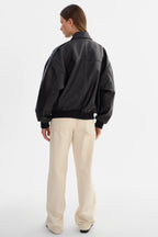 LAMARQUE Trevanna Leather Bomber Jacket