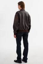 LAMARQUE Trevanna Leather Bomber Jacket