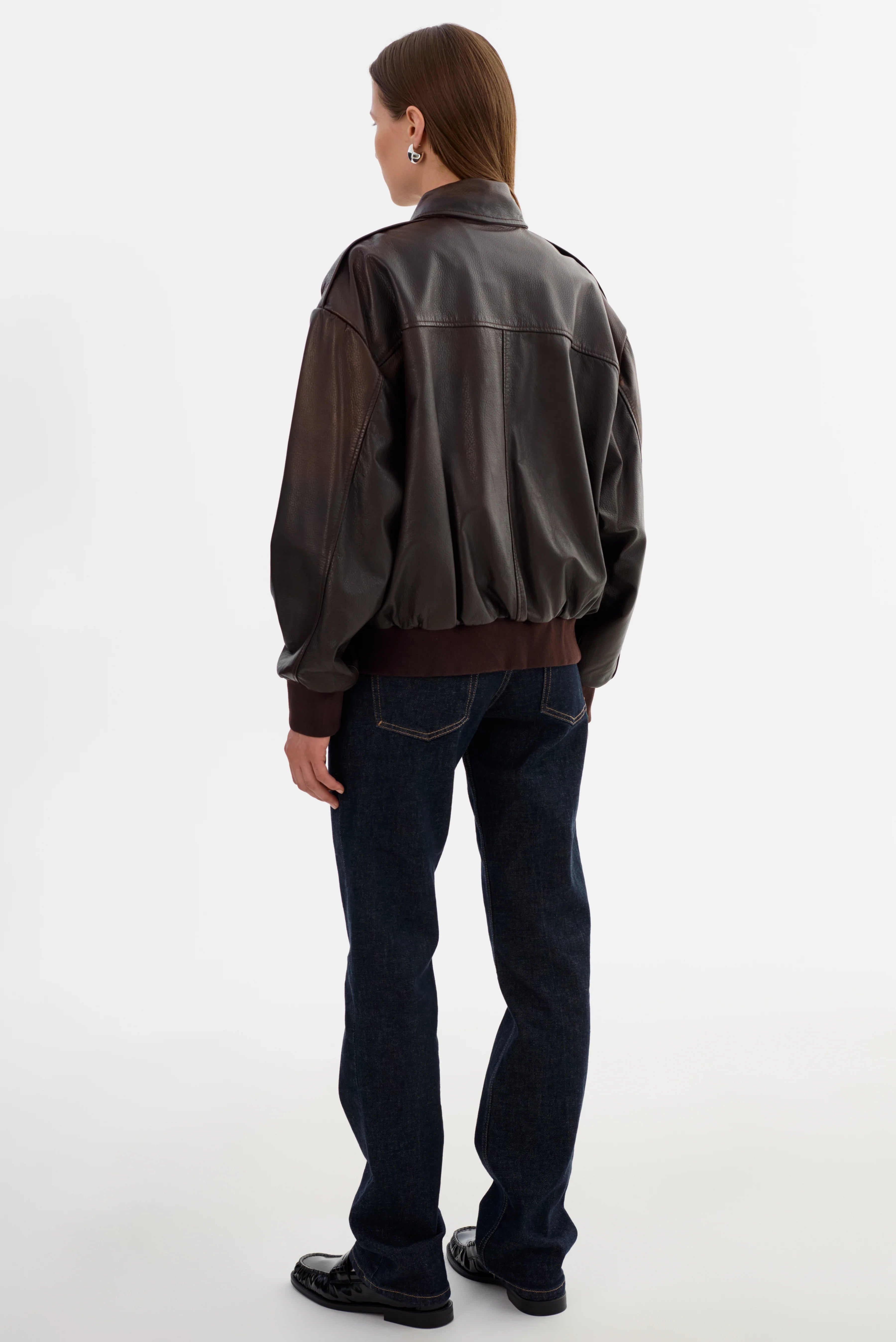 LAMARQUE Trevanna Leather Bomber Jacket