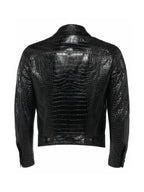Next Gen NYC S2 Brooks Marks Croc Black Leather Jacket
