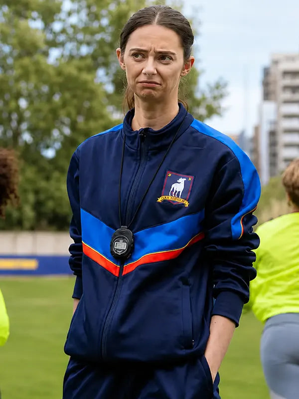 Tanya Reynolds Ted Lasso S04 Blue Track Jacket