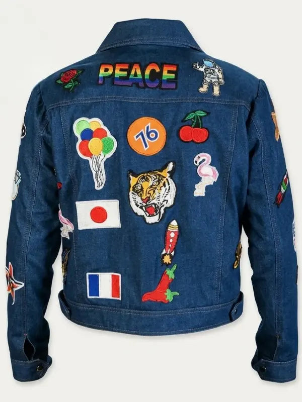 Taron Egerton Rocketman Blue Denim Jacket