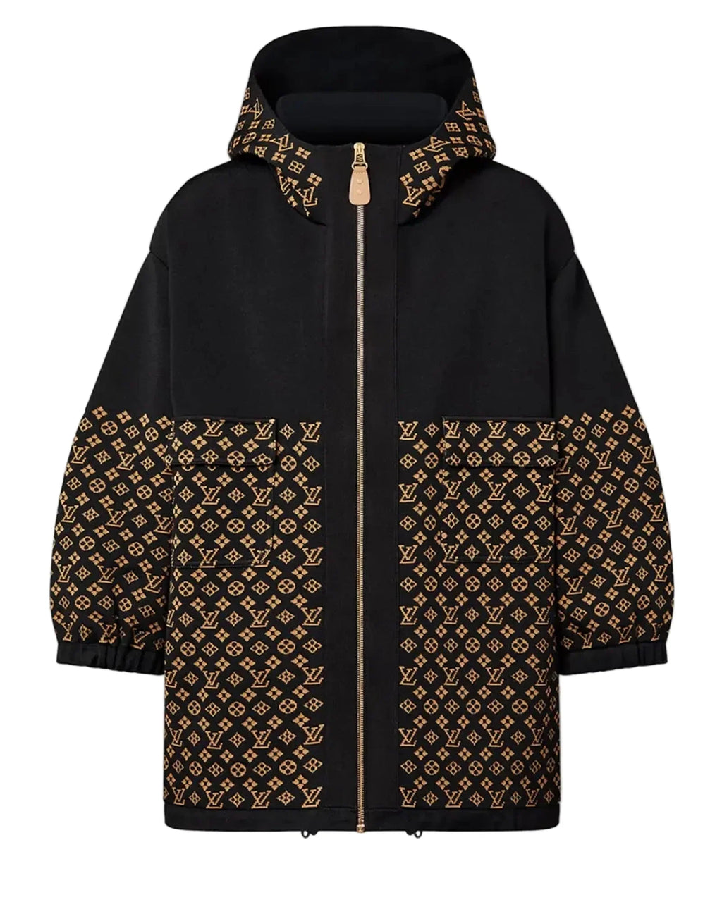 Taylor-Swift-Louis-Vuitton-Brown-And-Black-Jacket
