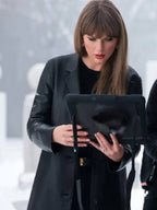 Taylor Swift Patient Zero Black Leather Coat