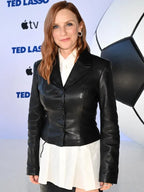 Ted Lasso S04 Faye Marsay Black Leather Jacket