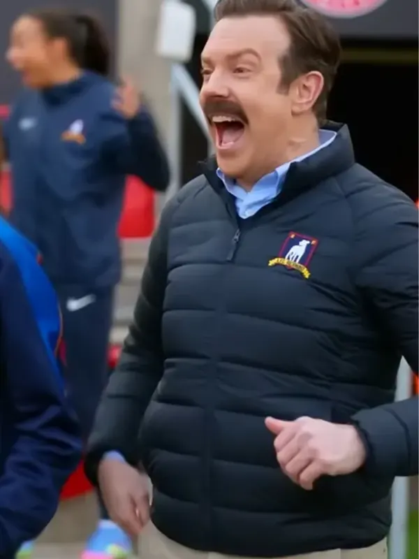 Ted Lasso S04 Jason Sudeikis Black Puffer Jacket