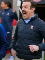 Ted Lasso S04 Jason Sudeikis Black Puffer Jacket