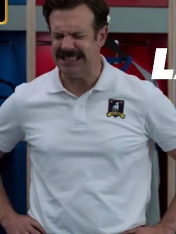 Ted Lasso S04 Jason Sudeikis White Polo T-Shirt