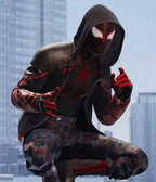 The-End-Spider-Man-Miles-Morales-Red-and-Black-Hoodie