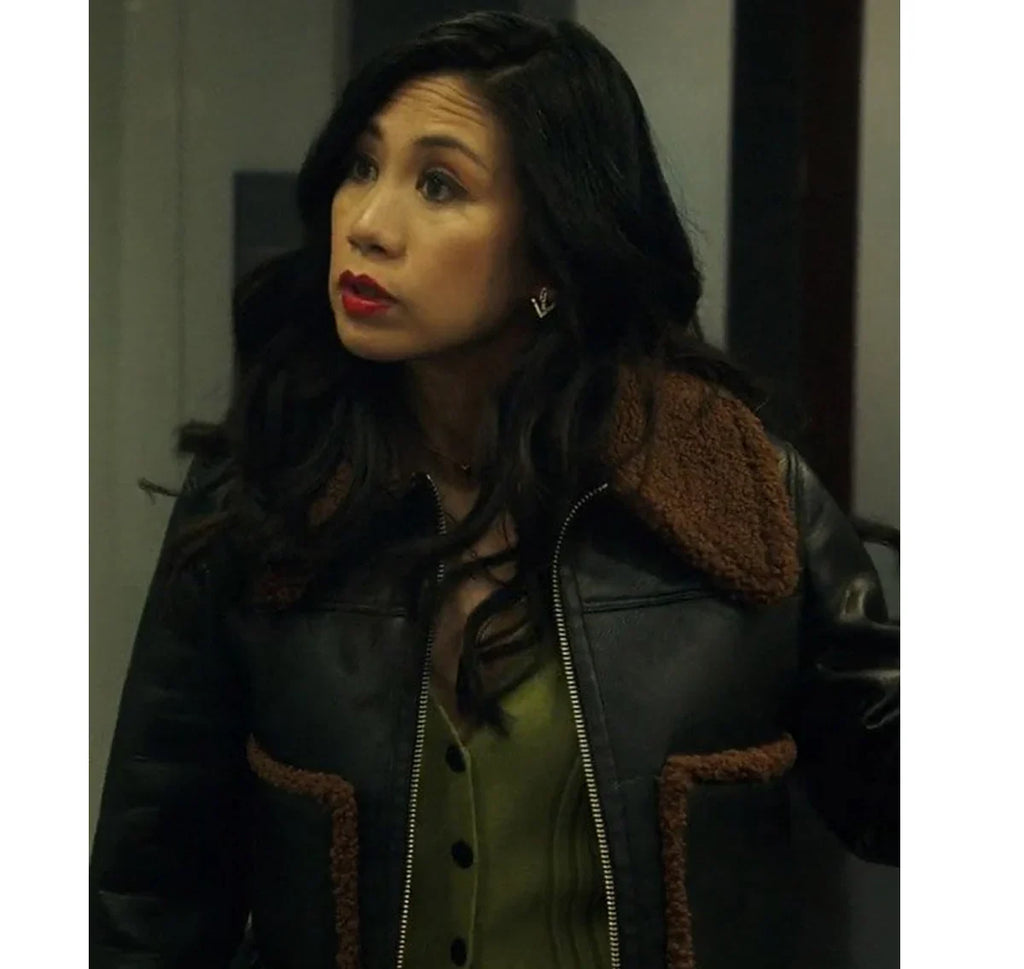 The-Equalizer-Season-3-Melody-Bayani-Leather-Black-Jacket