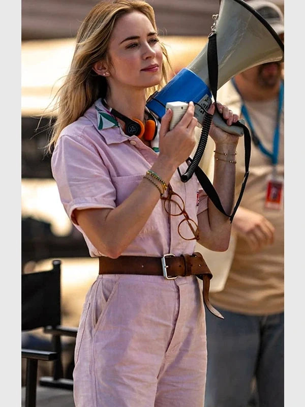 The Fall Guy Emily Blunt Pink Jumpsuit