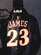 The King And The Answer James 23 Black Leather Jacket