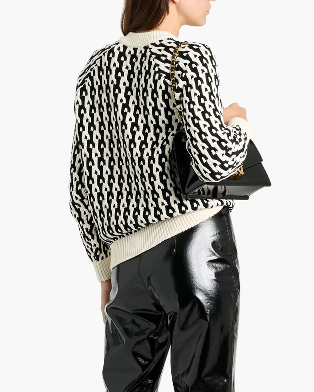 The-Today-Show-2025-Black-And-White-Dylan-Dreyer-Knit-Sweater