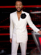John Legend The Voice S25 Pinstripe Suit