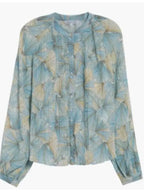 The Young and the Restless 2026 Sharon Newman Blue Floral Blouse