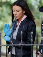 The Blame Di Emma Crane Black Leather Jacket