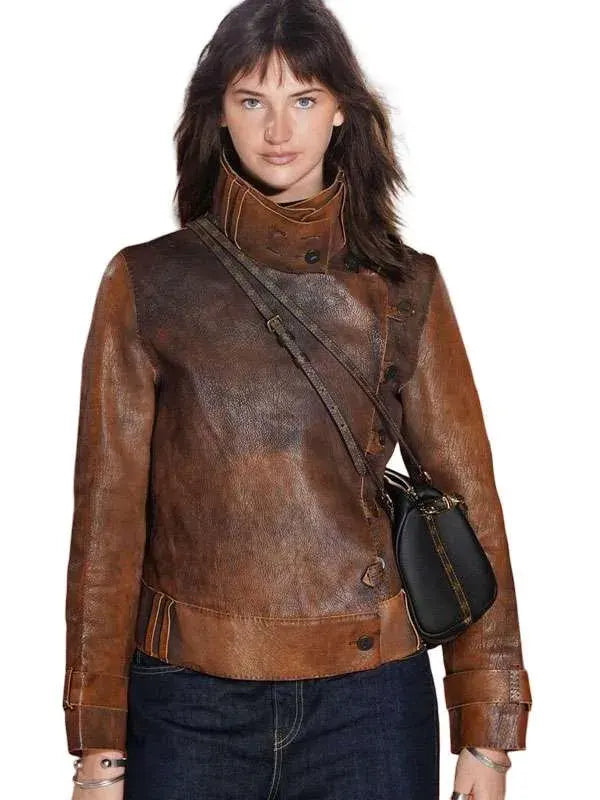 The Bride World Premiere Mia Regan Leather Jacket