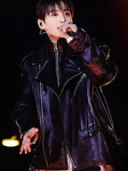 The Comeback Live Arirang Jungkook Black Leather Jacket