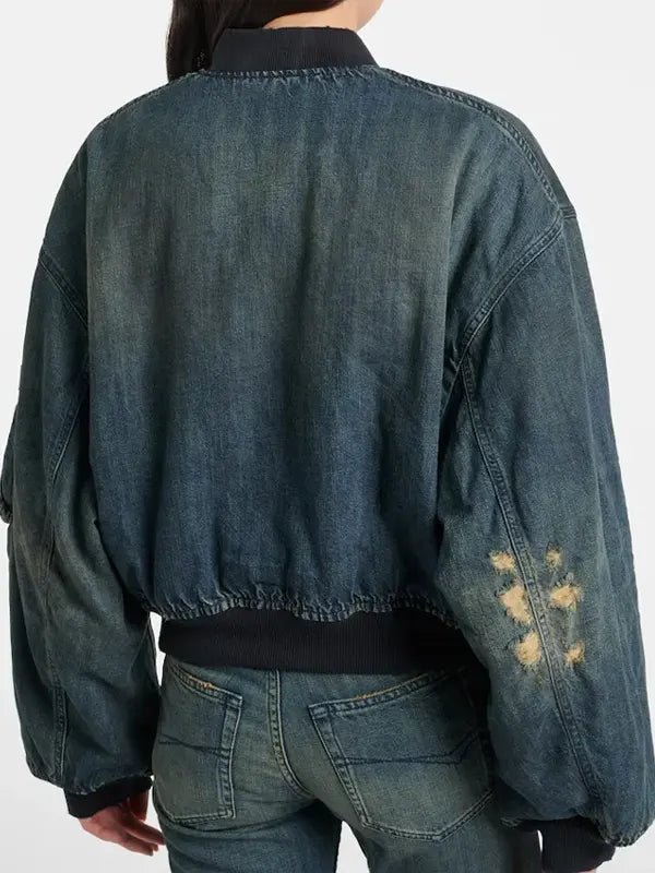 The Crow Girl S02 Victoria Burkeman Denim Blue Jacket