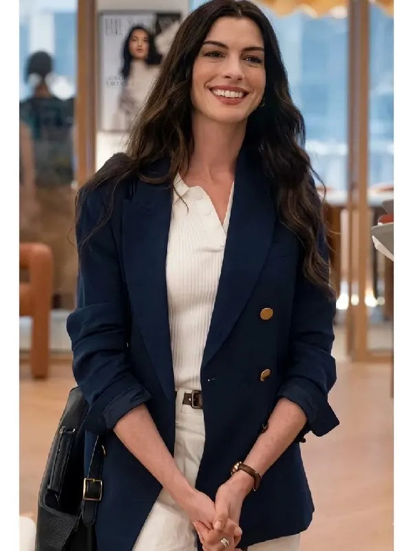 The Devil Wears Prada 2 Anne Hathaway Double-Breasted Blazer