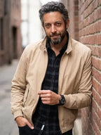 The Fix 2026 Zachary Levi Beige Jacket