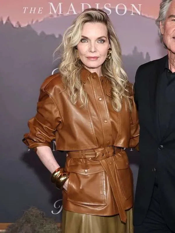 The Madison S01 Michelle Pfeiffer  Premiere Brown  Jacket