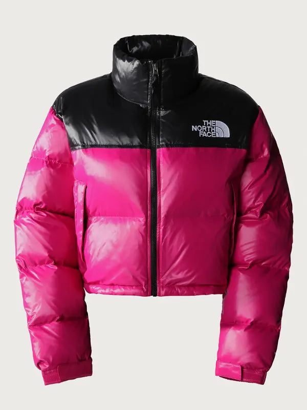 The North Face Women's Nuptse Short Jacket Fuchsia Pink