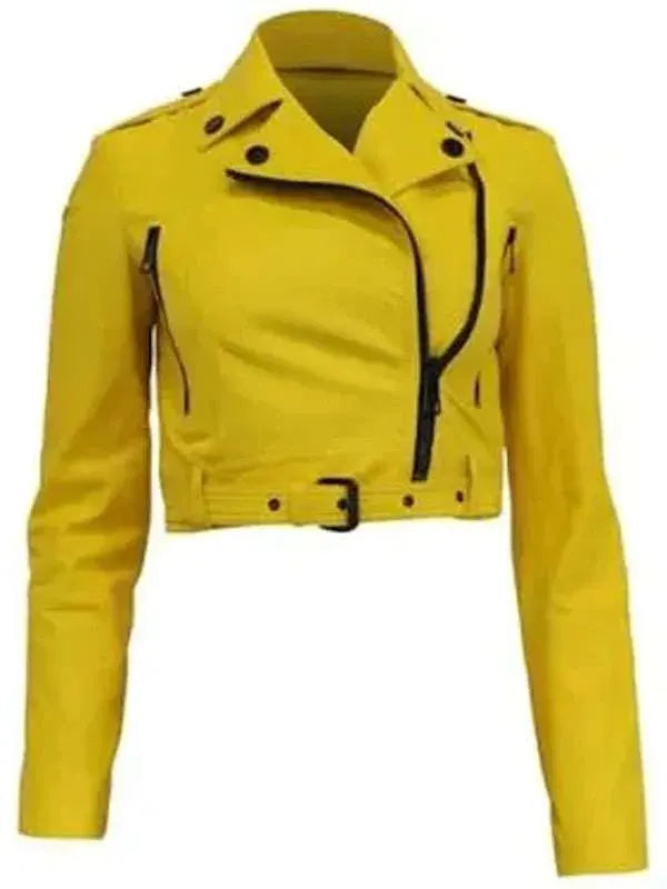 The Royals Alexandra Park Yellow Biker Jacket