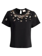 The Young And The Restless Sharon Case Black Embellished Top