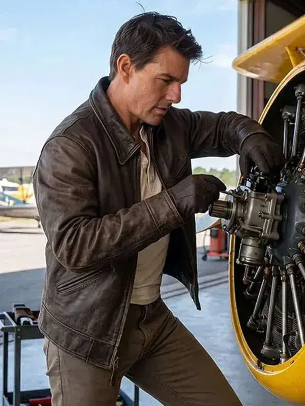 Tom Cruise Digger 2026 Leather Jacket