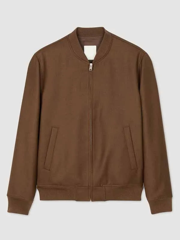 Tom Ellis CIA S01 Brown  Bomber Jacket