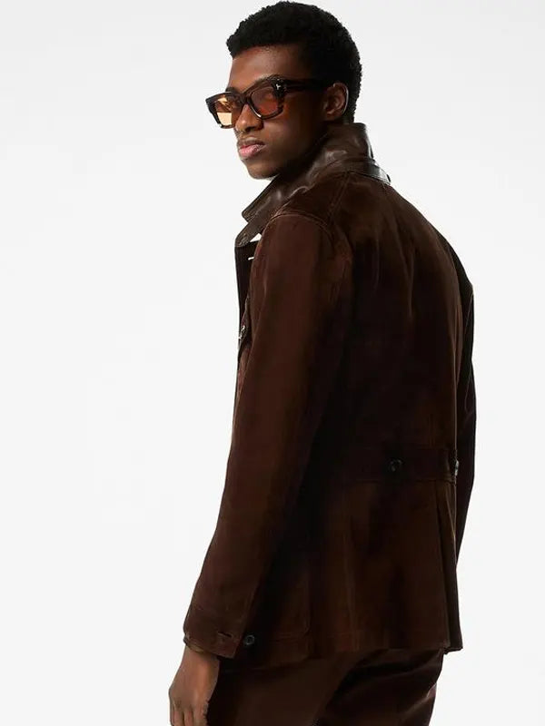 Tom Ford Suede Jacket Brown