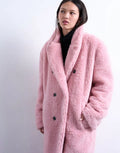 Topshop-Double-Breasted-Teddy-Longline-In-Pink-Coat