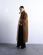 Topshop-Longline-Aviator-Faux-Shearling-Coat-Tan-And-Cream