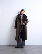 Topshop-Longline-Aviator-Faux-Shearling-Jacket-In-Chocolate