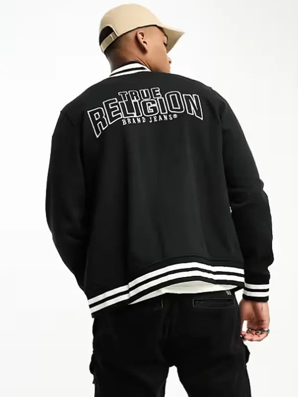 True Religion Varsity Jacket Black