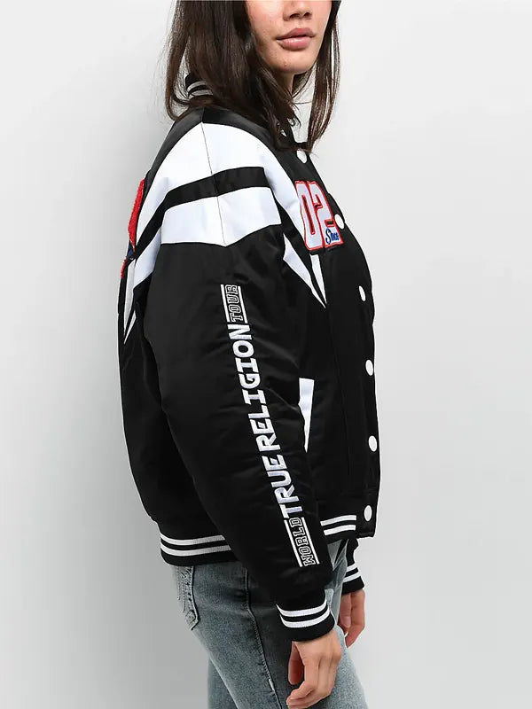 True Religion Varsity Jacket Black