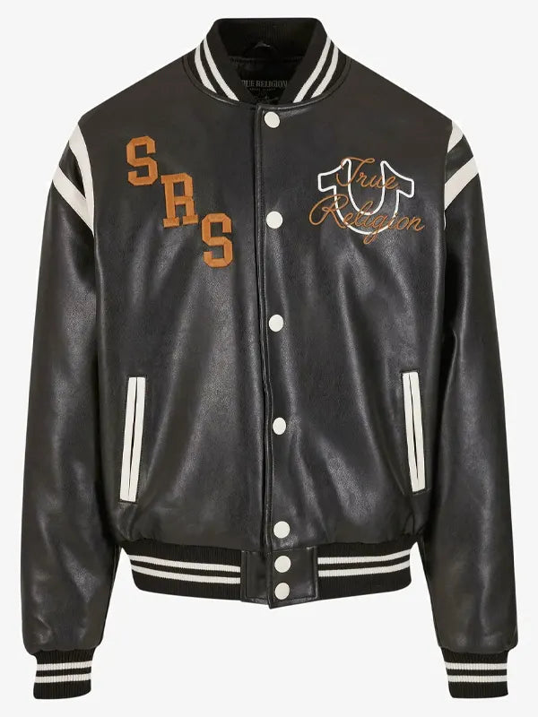 True Religion Varsity Jacket Black
